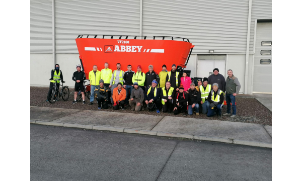 Abbey Team Cycle to Work Raising Funds for Ukraine